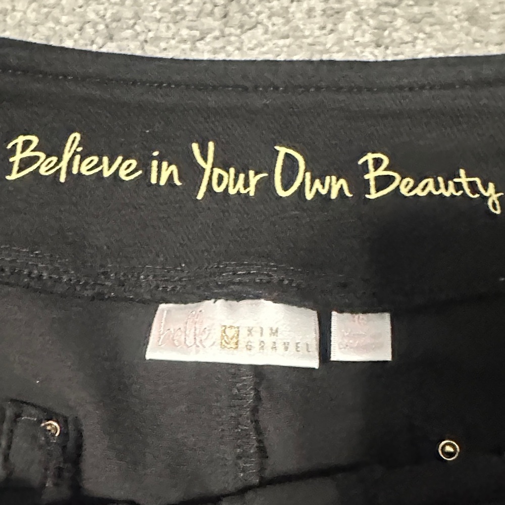 Belle by Kim Gravel Black Ankle Jeans - Picture 5 of 6